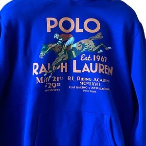 Polo by Ralph Lauren Blue Graphic Hoodie